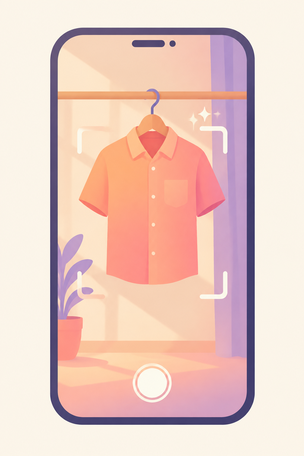 Closet Genie add-item screen with the AI photo upload tile